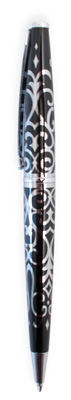 Black & Silver Swirl Pen