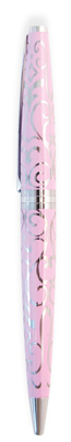 Pink & Silver Swirl Pen