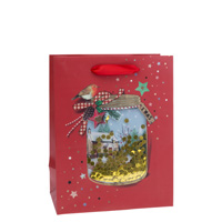 Christmas Jar Sequin Medium Bag