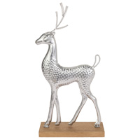 Large Metal Silver Darling Deer