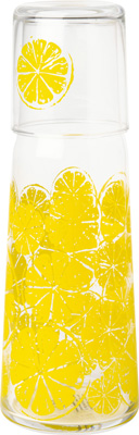 Lemon Bar Carafe with Glass