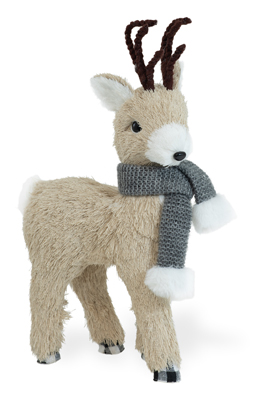 Dandy Grey Scarf Standing Deer