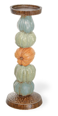 Harvest Dolls Large Pumpkin Pillar Holder