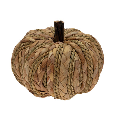 Small Woven Wicker Pumpkin