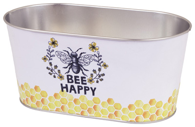 Oval Pail Bee Happy