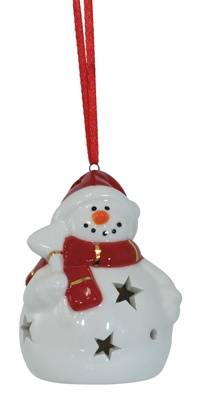 Sparkles Snowman LED Ornament