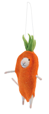 Carrot Mouse Ornament