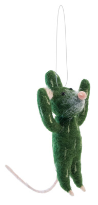Carly the Cactus Mouse Ornament