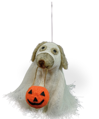 Fido the Trick or Treat Dog Ornament