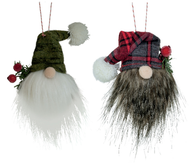 Santa Gnome Ball Ornaments