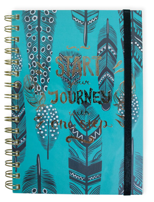 Start Journey Wire Notebook with Band Large
