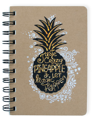 Pineapple Wire Notebook Small