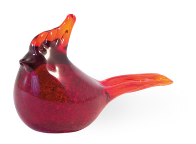 Glass Red Cardinal