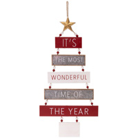 Most Wonderful Time Xmas Tree Sign