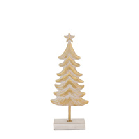 Small Metal White & Burnished Gold Tree