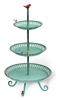 3 Tier Metal Stand Aqua