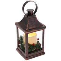 Mini Festive Lantern With Led Candle