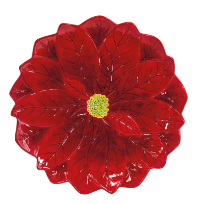 Yuletide Poinsettia Plate