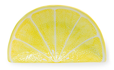 Lemon Citrus Wedge Plate