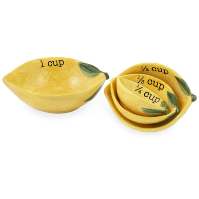 Painterly Lemons Measure Cups