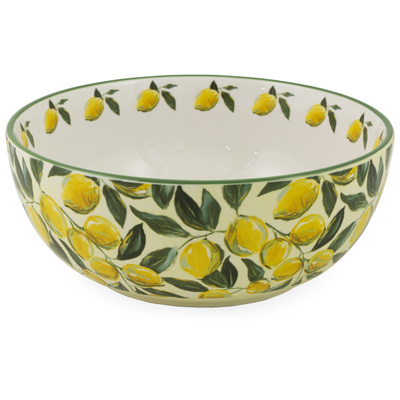 Painterly Lemons Salad Bowl