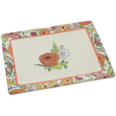 Flower Party Rectangle Plate