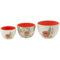 Flower Party Prep Bowls (Set of 3)