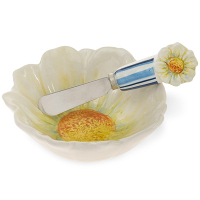 Agnetha Daisy Bowl & Spreader