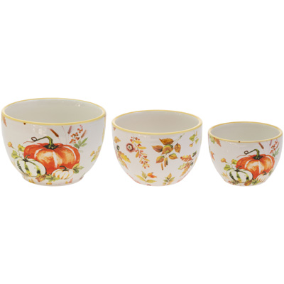 Pumpkin Love Prep Bowls Set of 3