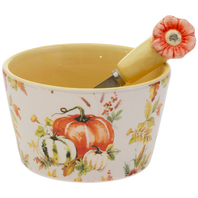 Pumpkin Love Bowl & Spreader