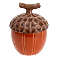 Spicy Orange Acorn Covered Jar
