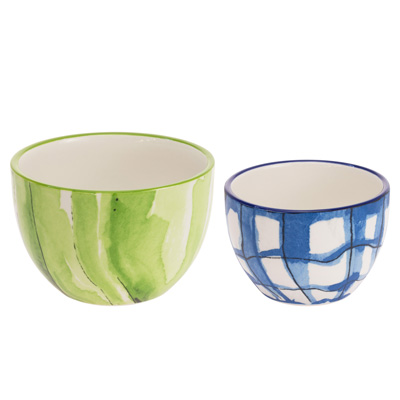 Chinoiserie Pumpkins S/2 Nested Bowls