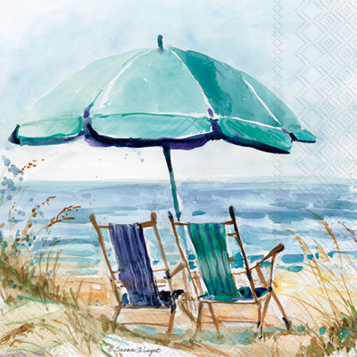 Beach Chairs Lunch Napkin