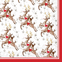 Reindeer Pattern Lunch Napkin