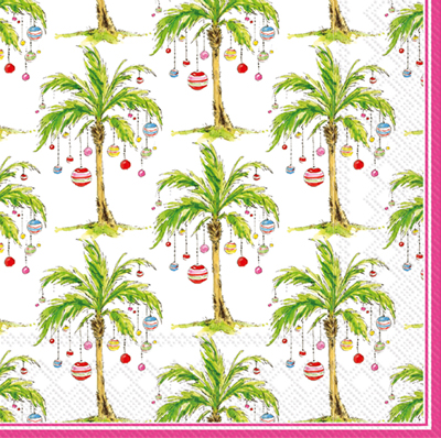 Rosanne Beck Ornament Palm Trees Lunch Napkin