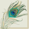 Peacock Feather Lunch Napkin