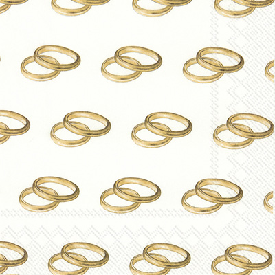 Rings Gold Lunch Napkin