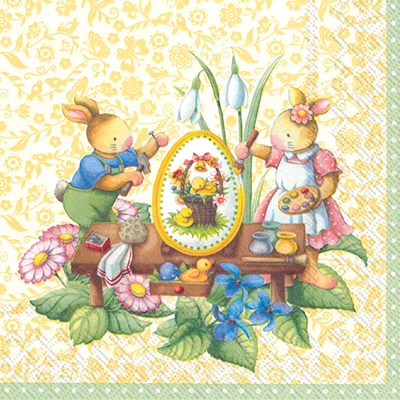 Easter Spring Fantasy Lunch Napkin