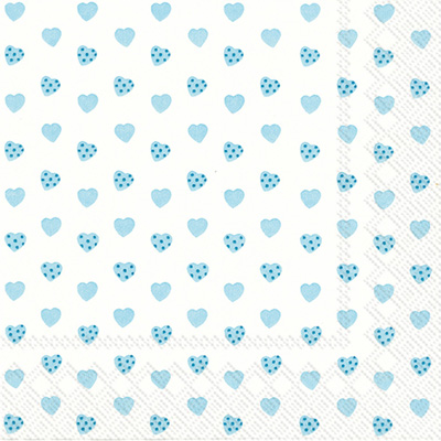 My Little Sweetheart Light Blue Lunch Napkin