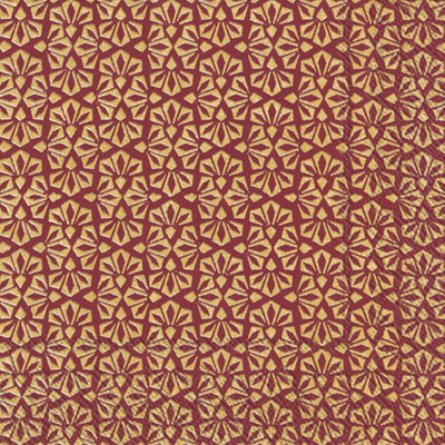 Loft Gold Red Lunch Napkin