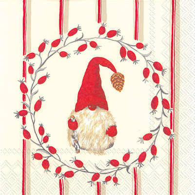 Little Nisse Red Lunch Napkin