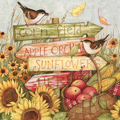 Harvest Signs Lunch Napkin