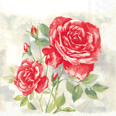 Rose Boutique Lunch Napkin red