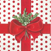A Present for You White Red Lunch Napkin