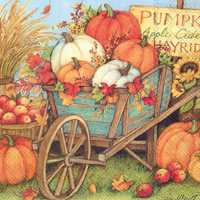 Pumpkin Crop Lunch Napkin