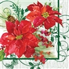 Poinsettia Crackle Lunch Napkin