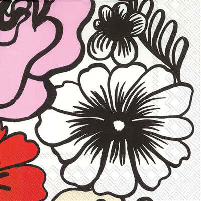 Marimekko Elakoon Elama White Lunch Napkin