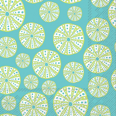 Turquoise Urchin Lunch Napkin