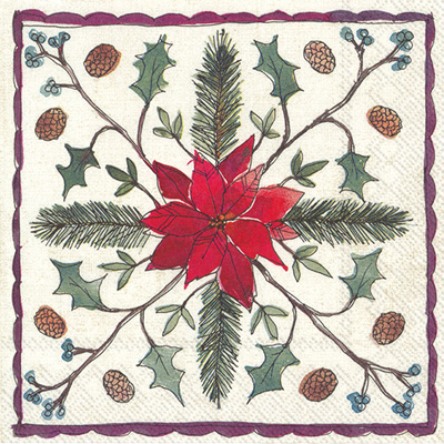 Christmas Floristry Lunch Napkin