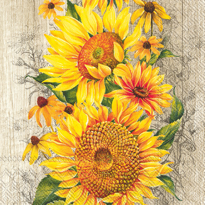 Le Tournesol Light Brown Lunch Napkin